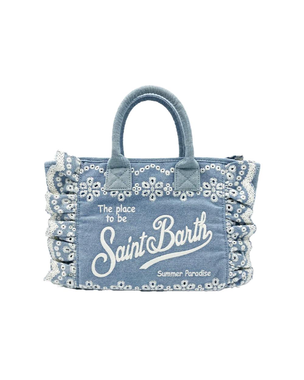 MC2 SAINT BARTH Borsa MC2 SAINT BARTH donna Colette Sangallo COL002702535L Denim volant pizzo texture COL002702535L 00 