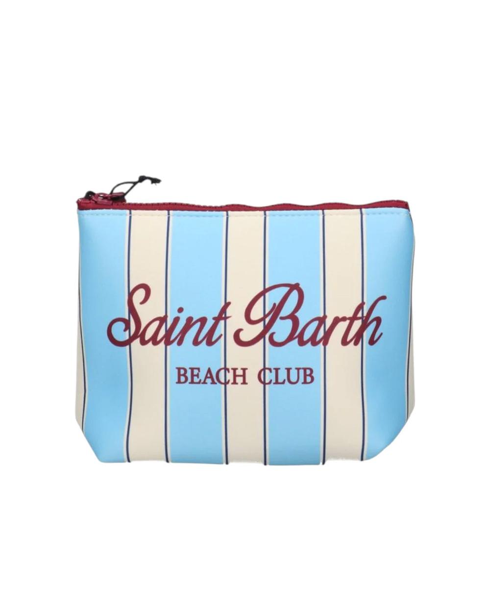 MC2 SAINT BARTH Pochette MC2 SAINT BARTH uomo ALINE ALIN00100605 Panna tessuto kube logo zip laccetto ALIN00100605 3345 