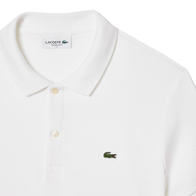 LACOSTE Polo Lacoste uomo DH2050 001 bianca piquet cotone pima DH2050 001 
