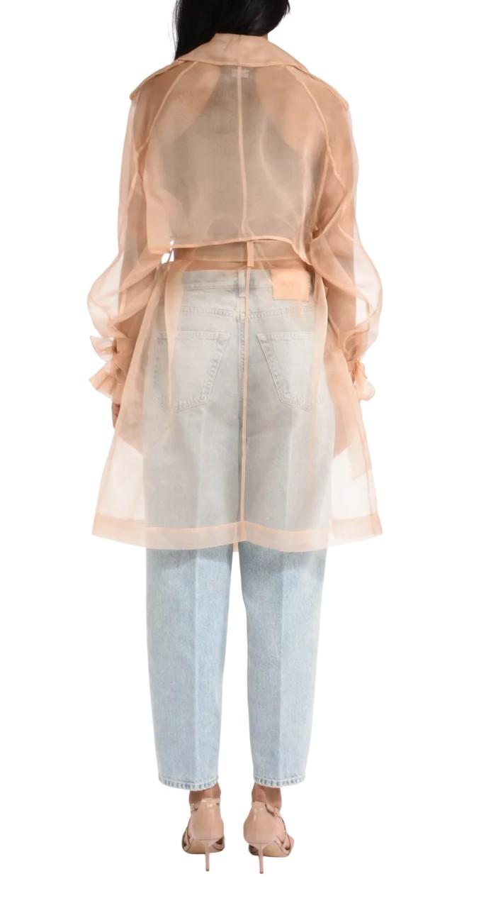 PINKO Trench Pinko donna 106614A2DJQ35 Cocco organza di seta Rosa <BR/> 106614A2DJ Q35 