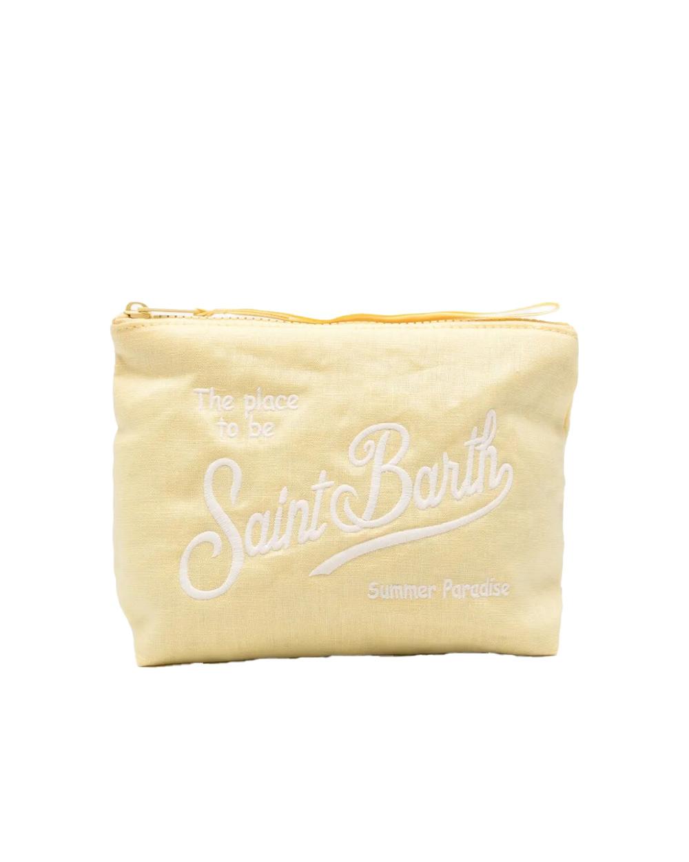 MC2 SAINT BARTH Pochette MC2 SAINT BARTH donna ALINE SOFT LINEN ALI005101291L Gialla ALI005101291L 92L 