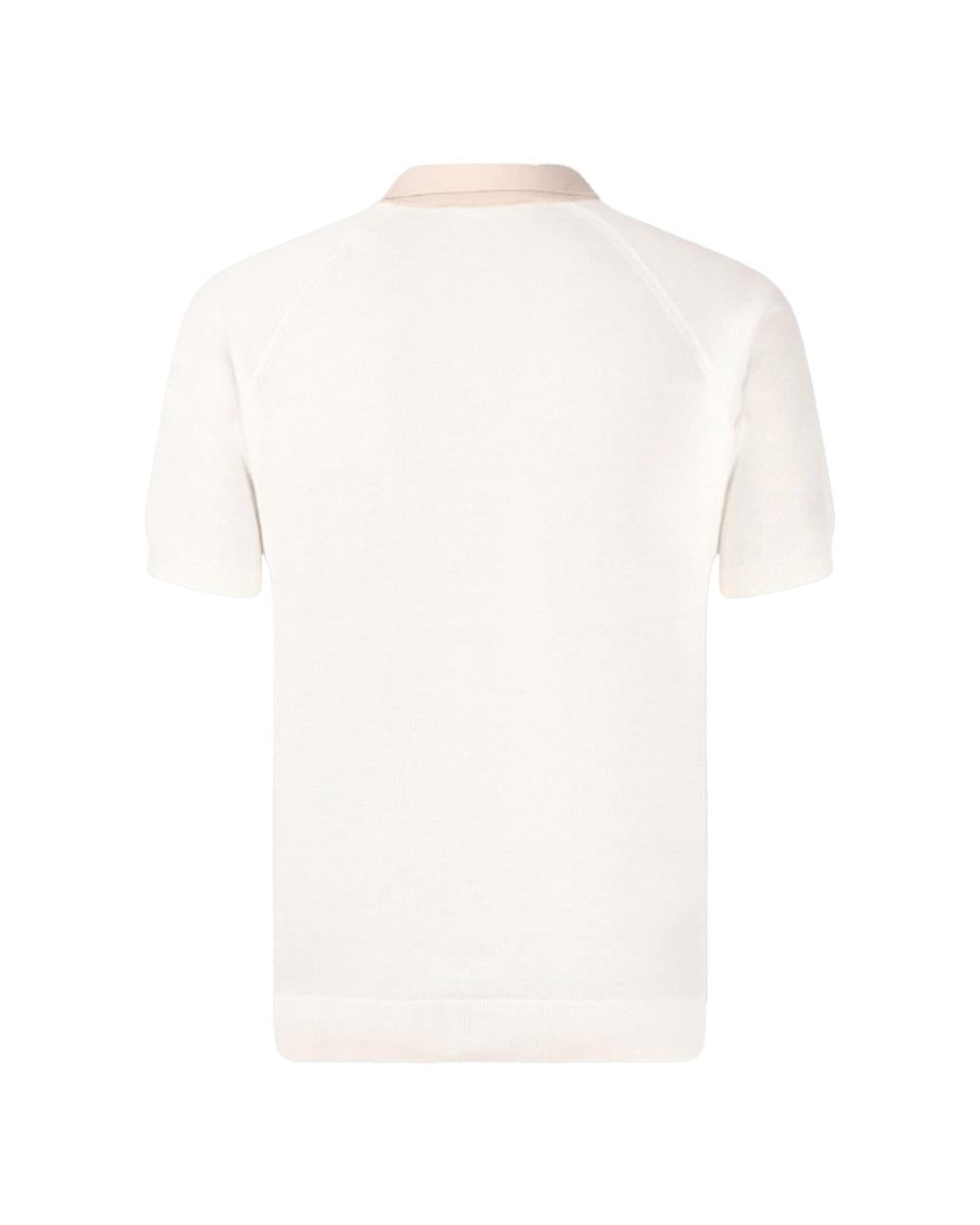 GRAN SASSO Polo GRAN SASSO uomo 5716518045 Bianca skipper maglia collo contrasto 5716518045 005 