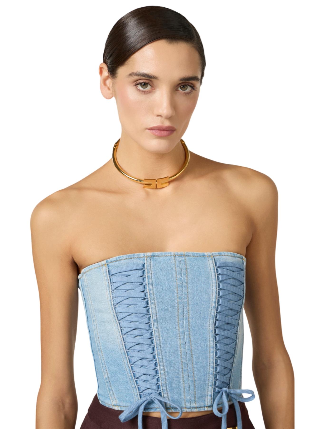 ELISABETTA FRANCHI Collana Elisabetta Franchi donna CO11B61E2U95 The Femme Paradox Oro giallo <BR/> CO11B61E2 U95 