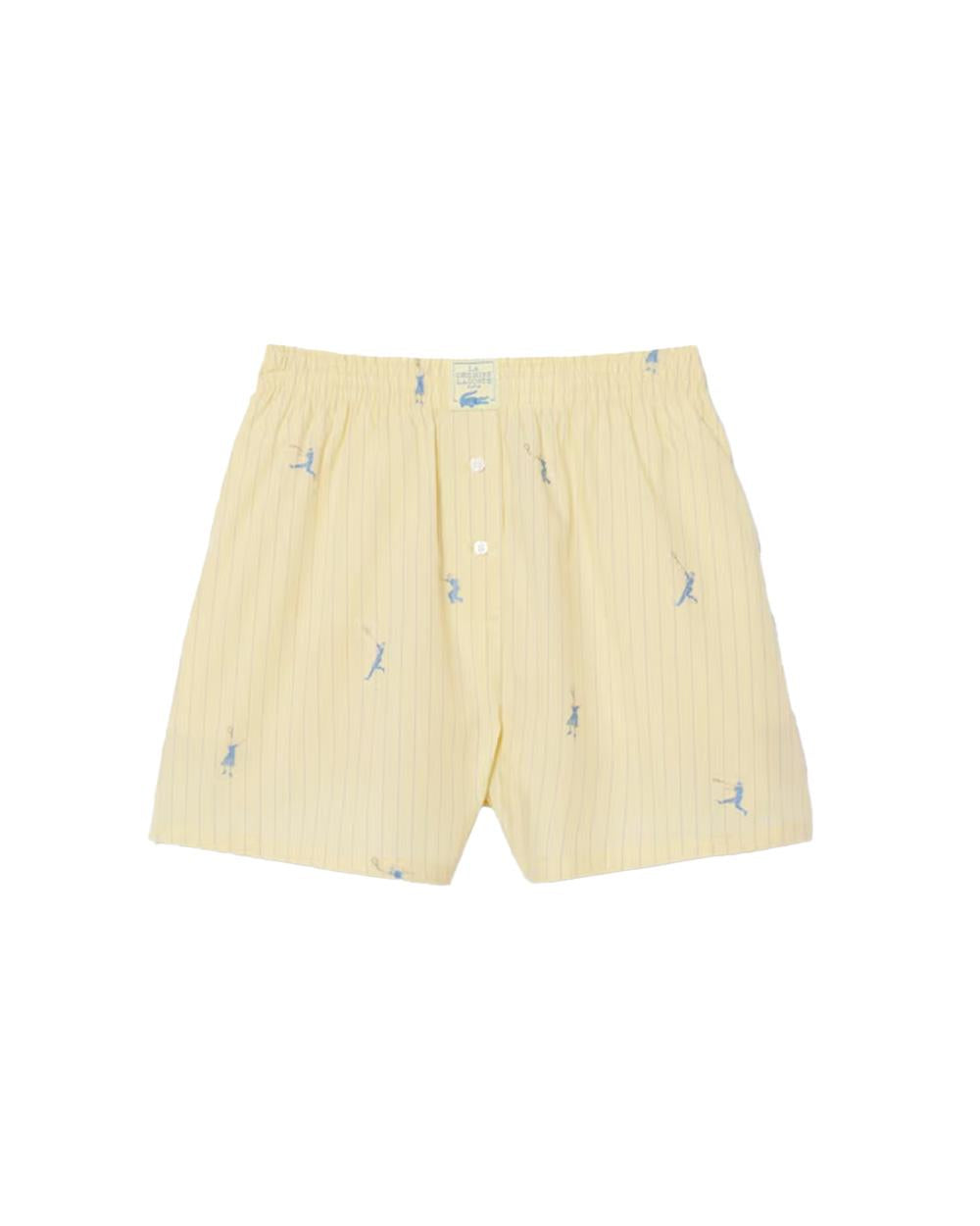 LACOSTE Bermuda LACOSTE donna FF1034 Giallo righe cotone motivo jacquard oversize FF1034 2IA 