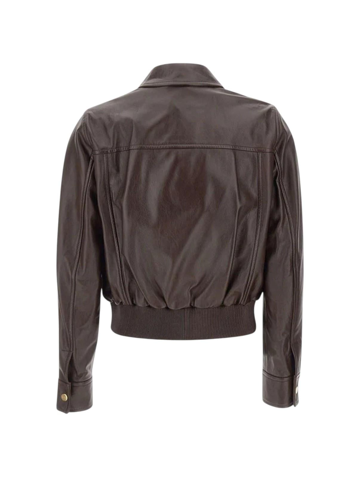 STUDIO Giacca Studio donna 2616441011600 002 Biada in pelle Marrone 2616441011600 002 