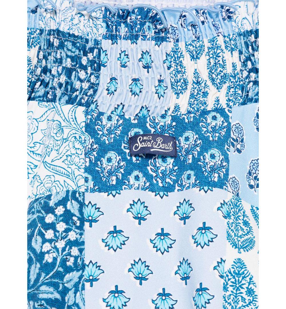 MC2 SAINT BARTH Costume bambina Amina MC2 Saint Barth 01021H smock arricciati spalline regolabili AMINA01021H 3161 