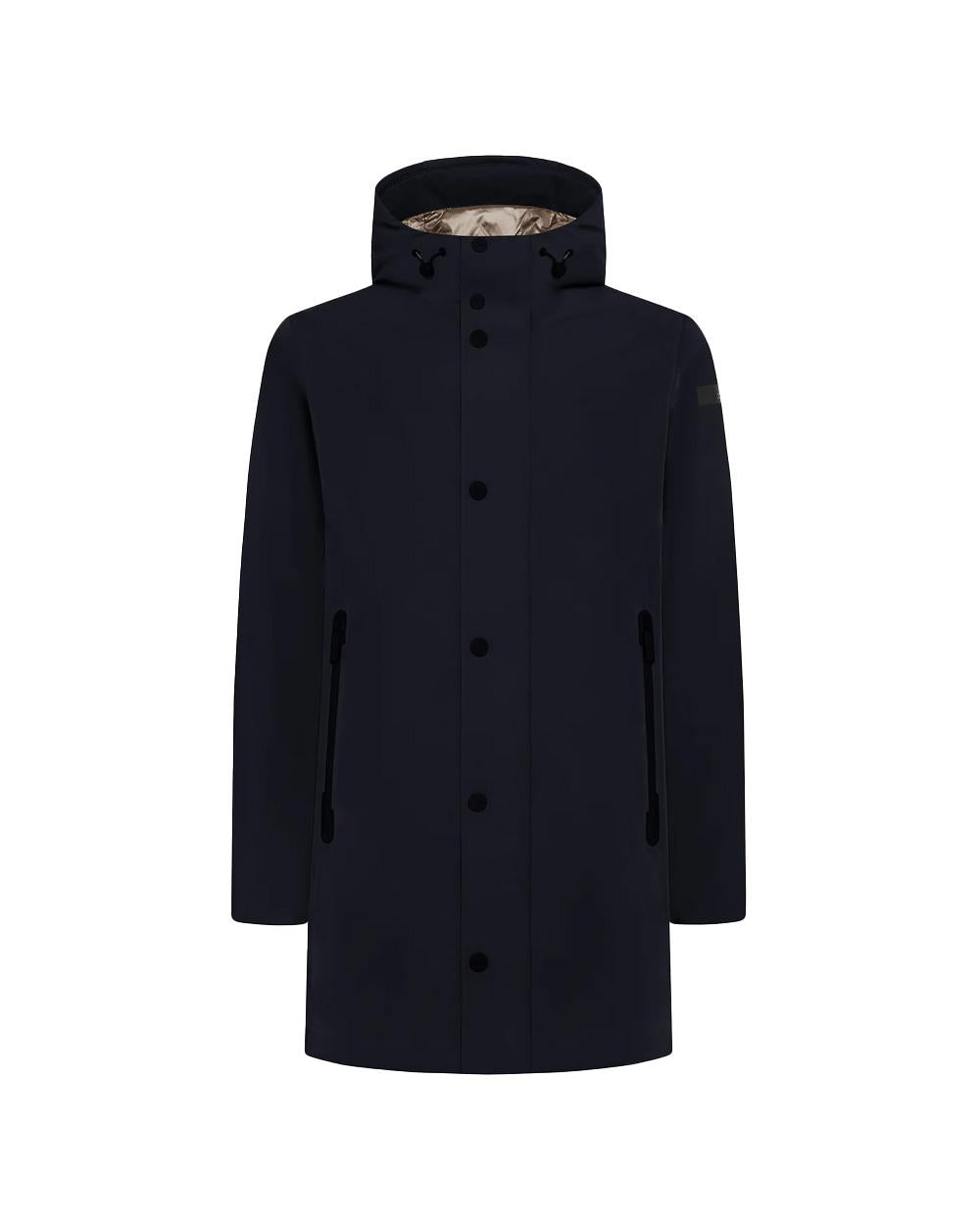 RRD Giubbino RRD uomo W25057 Blu impermeabilità capospalla cappuccio fisso coulisse W25057 60 