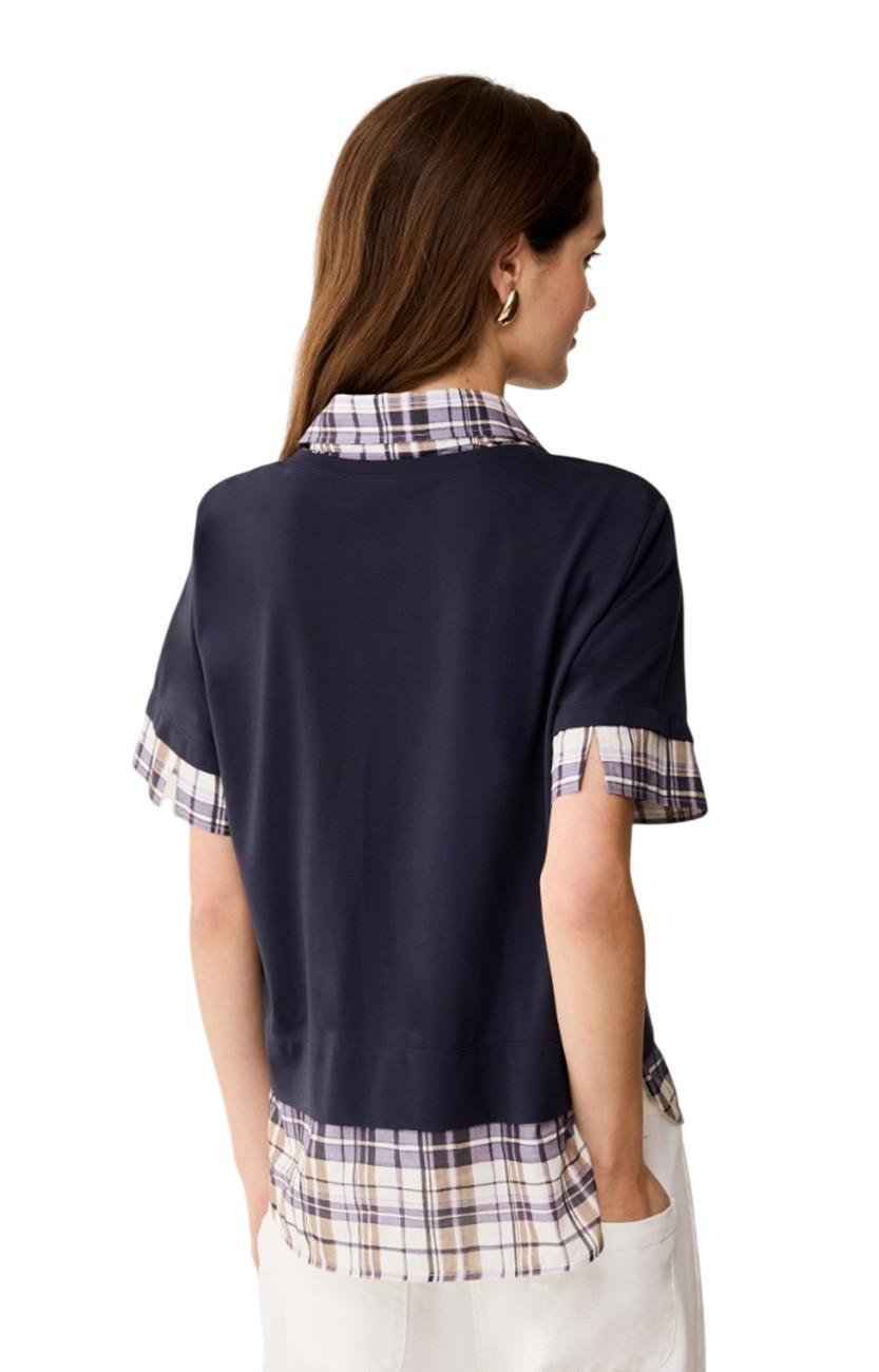 PENNYBLACK T-shirt Pennyblack donna 2611971047200 003 Fragore in jersey e voile Blu<BR/> 2611971047200 003 