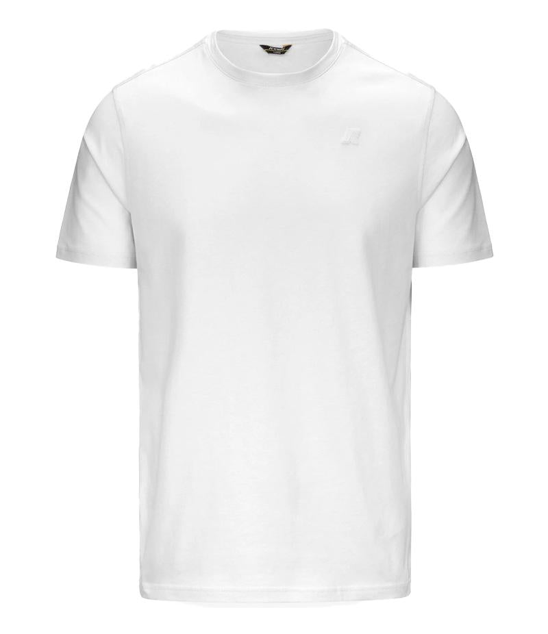 K-WAY T-shirt K-way uomo K7125UW 001 bianca odom jersey K7125UW 001 