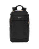 K-WAY unisex K8148CW MID LAON Black water-repellent backpack shoulder straps pocket logo