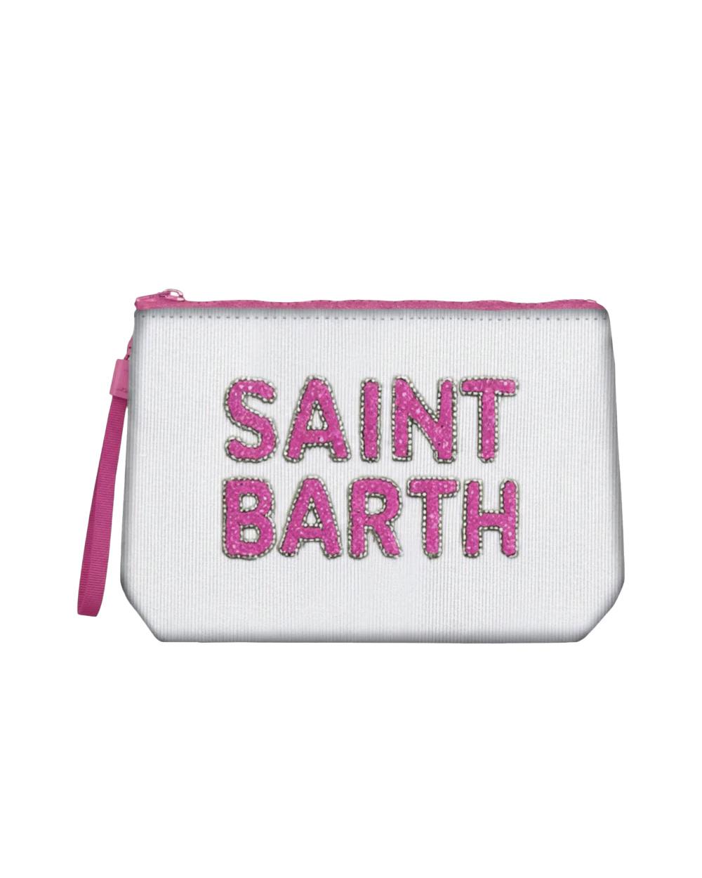 MC2 SAINT BARTH Pochette MC2 SAINT BARTH donna ALINE RIB ALI005508543L Bianca<BR/> ALI005508543L 01N 