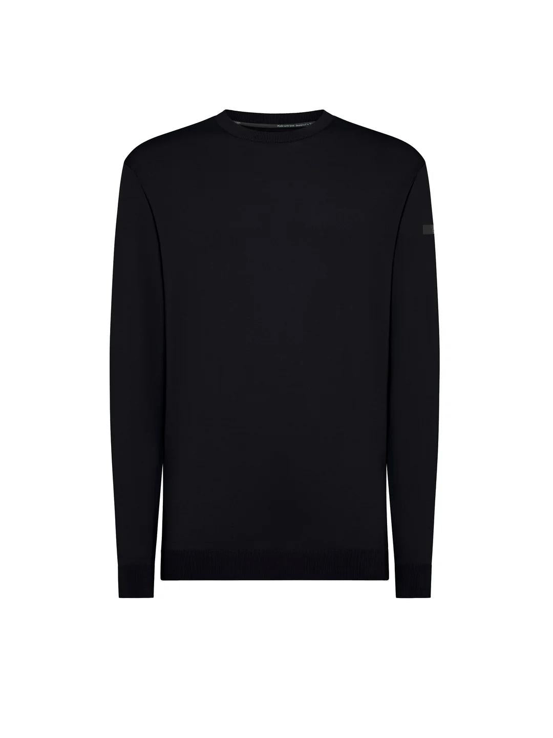 RRD maglia rrd uomo 25104 10 nero Maxell Round Knit<BR/> pe25 25104 10 