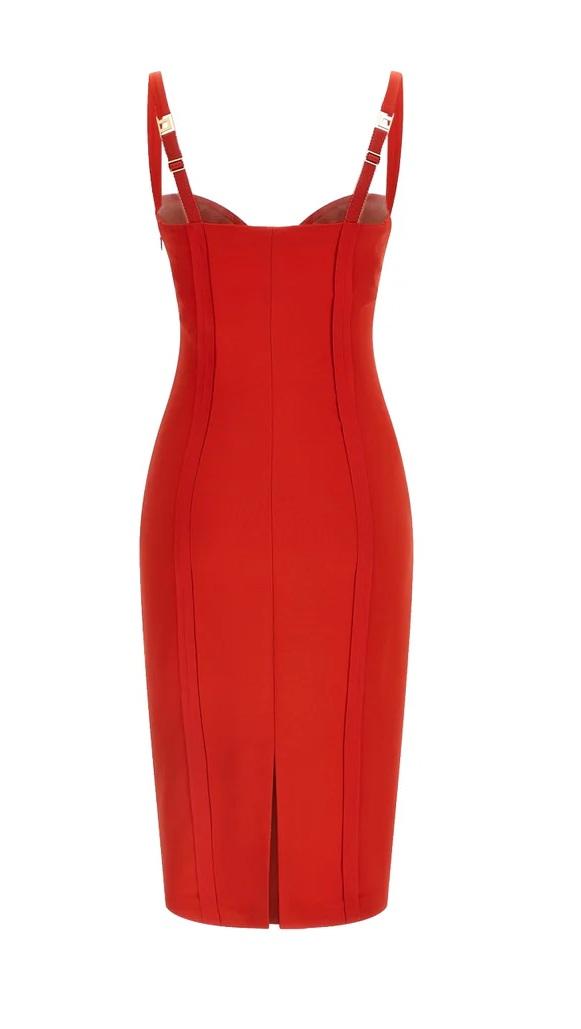 ELISABETTA FRANCHI Abito Elisabetta Franchi donna AB91861E2H85 The Club Rosso<BR/> AB91861E2 H85 