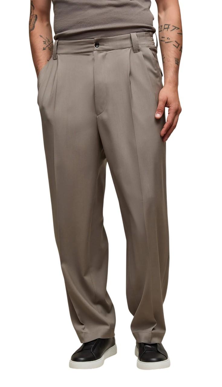 L.B.M. 1911 Pantalone L.B.M. 1911 uomo 819164213 4 Mark in lana Tortora<BR/> 819164213 4 