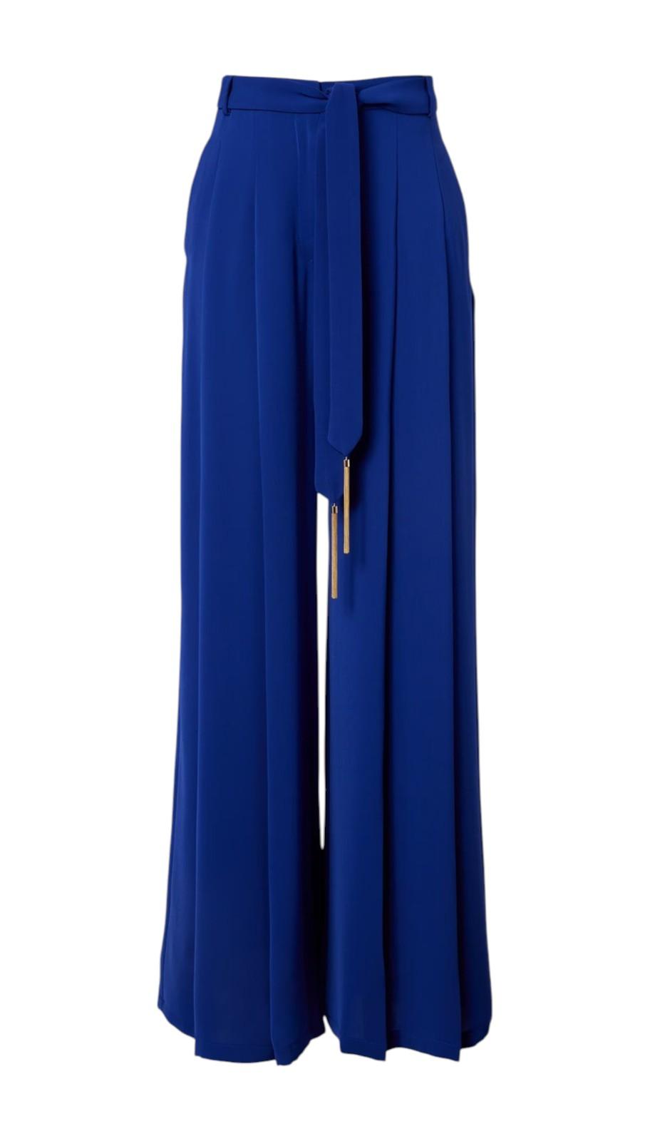 STUDIO Pantalone Studio donna 2616131014600 067 Valico palazzo in cady Bluette<BR/> 2616131014600 067 