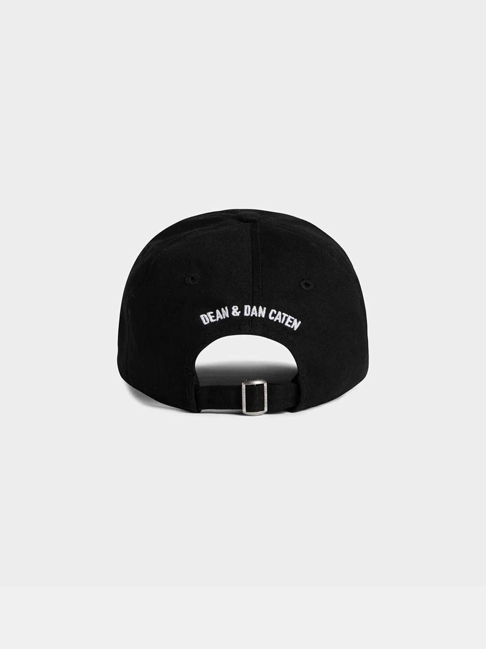 DSQUARED2 Cappello Dsquared2 uomo BCM066005C00001M063 nero logo ricamato BCM066005C00001M 063 