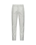 K-WAY men's trousers K61368W AILTON TWILL TECH White cotton chino gabardine pockets