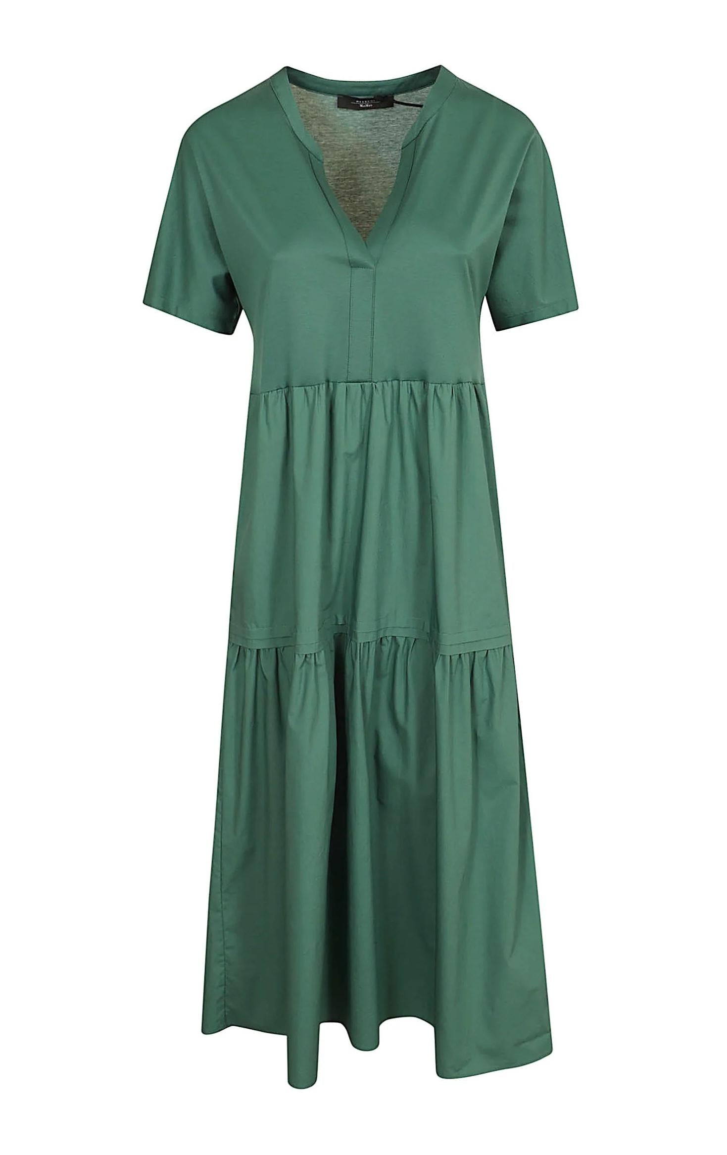 WEEKEND Abito Weekend donna 2615621032600 010 Capsula in jersey di cotone Verde Aloe<BR/> 2615621032600 010 