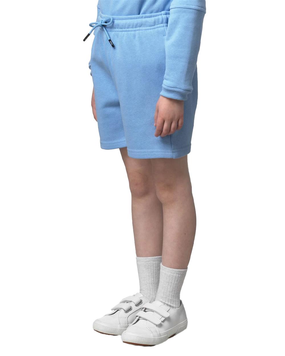 K-WAY Bermuda K-WAY bambino K71434W P. DORIAN PC Cielo coulisse tasche zip logo K71434W 356 