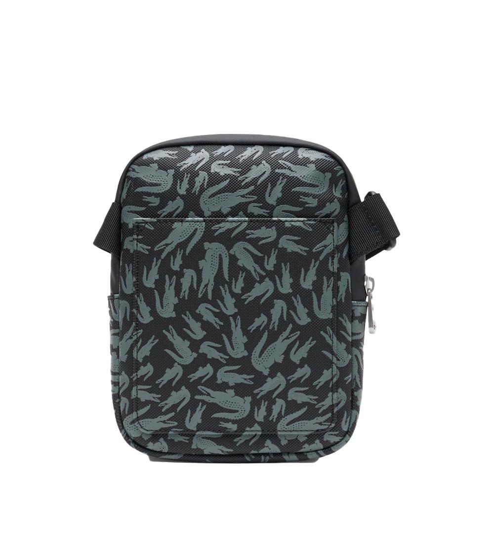 LACOSTE Borsa Lacoste uomo NH5087TXR69 Camo Nero Croc All Over NH5087TX R69 