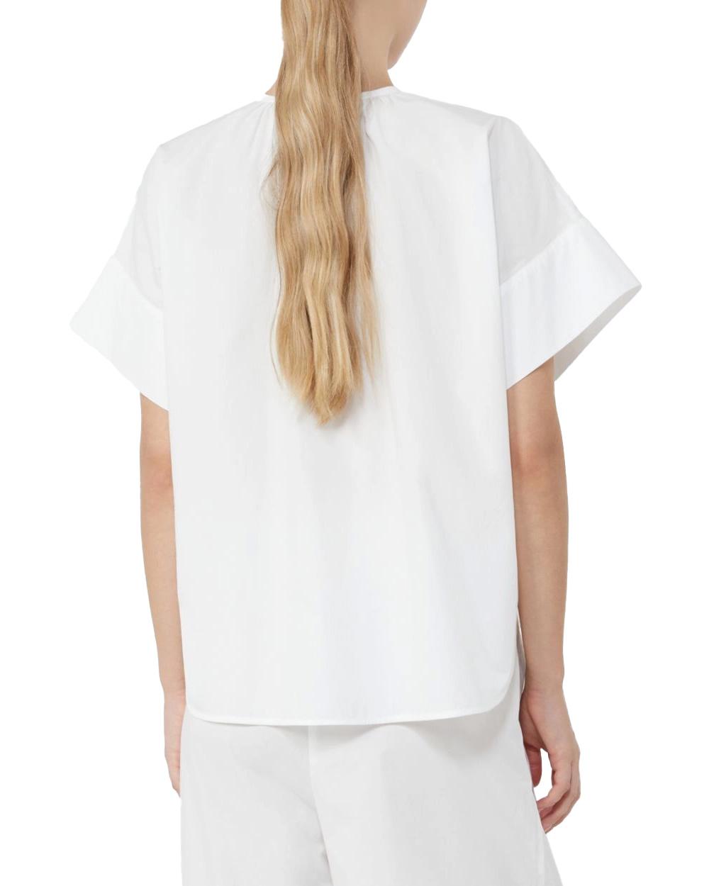 WEEKEND Camicia WEEKEND donna EDUCATA 2615111172600 Bianco over popeline cotone girocollo maniche corte 2615111172600 004 