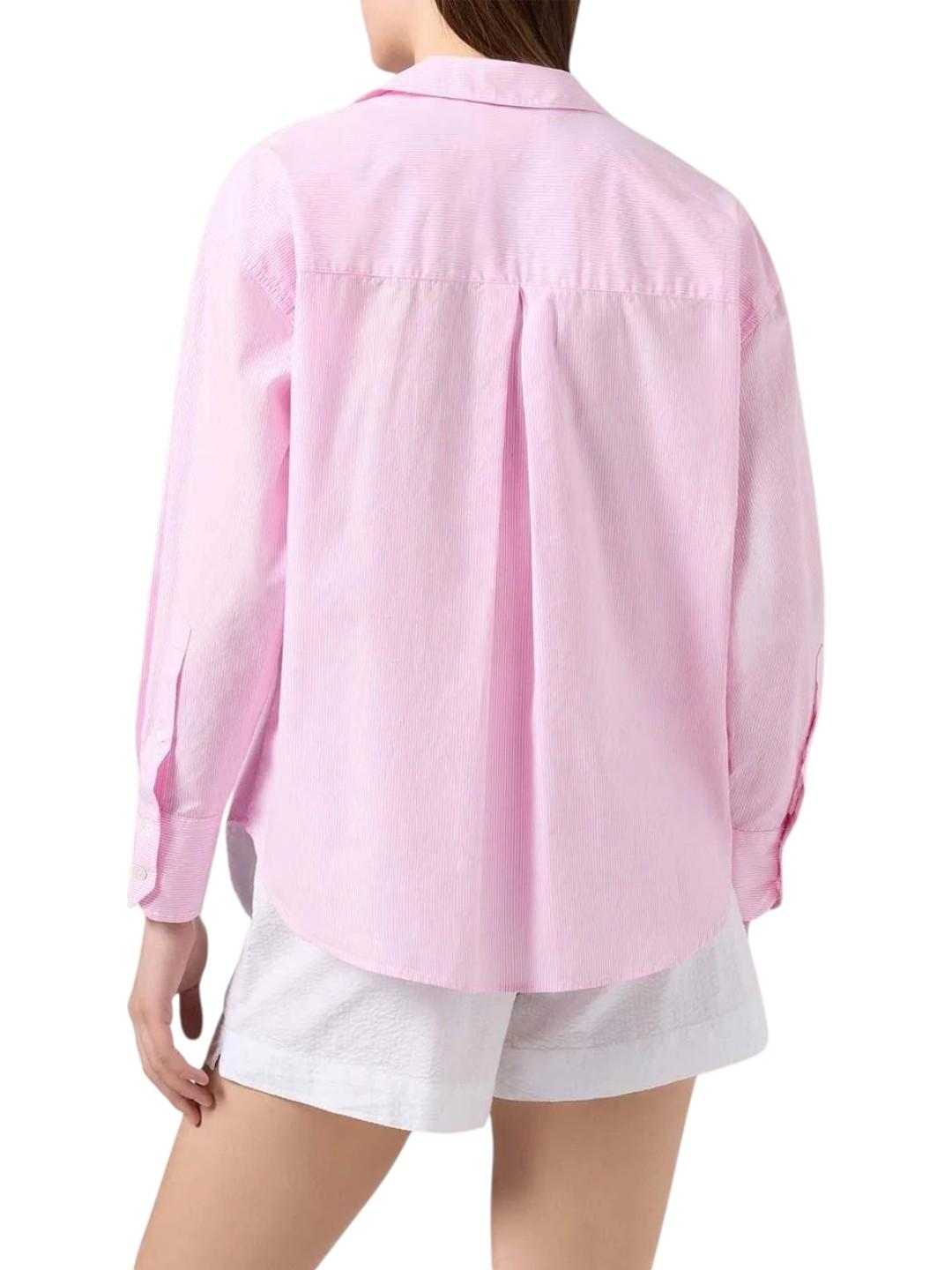 MC2 SAINT BARTH Camicia MC2 SAINT BARTH donna CYS0001 00703L 21 Crystal Seersucker Stripe a righe Rosa	<BR/> CYS000100703L 21 
