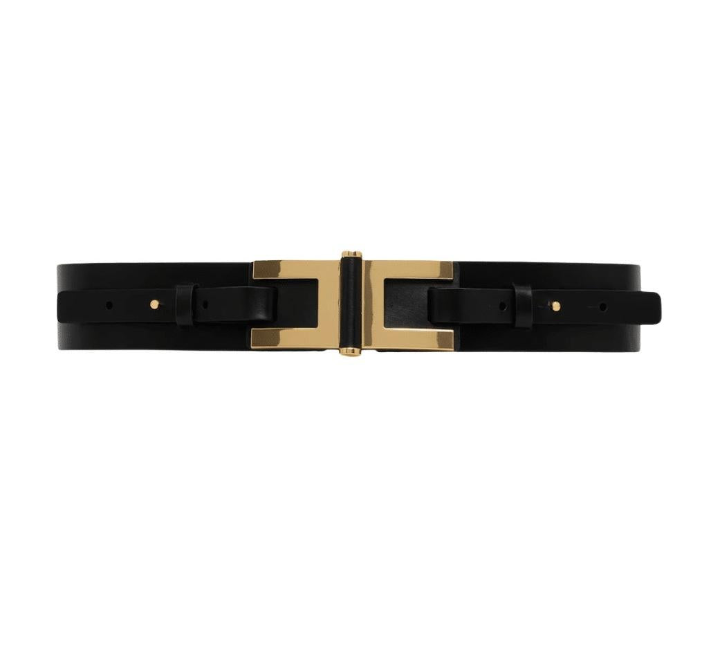 ELISABETTA FRANCHI Cintura donna Elisabetta Franchi CT50S61E2110 pelle Nero<BR/> CT50S61E2 110 