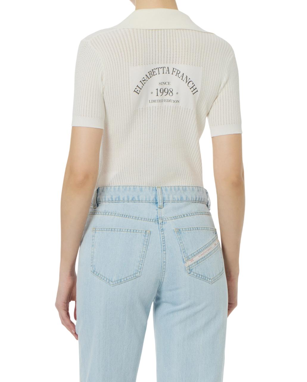 ELISABETTA FRANCHI Maglia Elisabetta Franchi donna MK74Q61E2360 Avorio<BR/><BR/> MK74Q61E2 360 