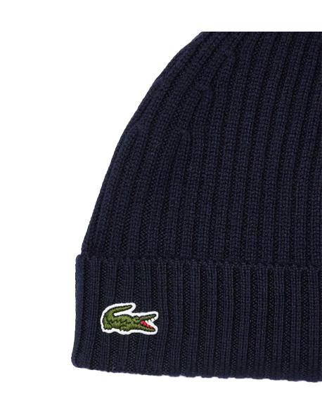 LACOSTE Cappello LACOSTE RB001 Blu lana risvolto coccodrillo RB001 166 