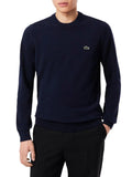 Maglia Lacoste uomo AH32253GF Blu lana girocollo