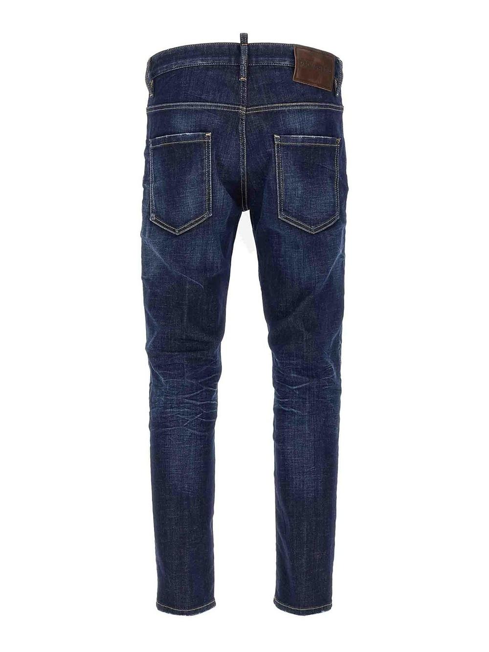 DSQUARED2 Jeans Dsquared2 uomo S74LB1737D30010470 Blu scuro slim fit S74LB1737D30010 470 