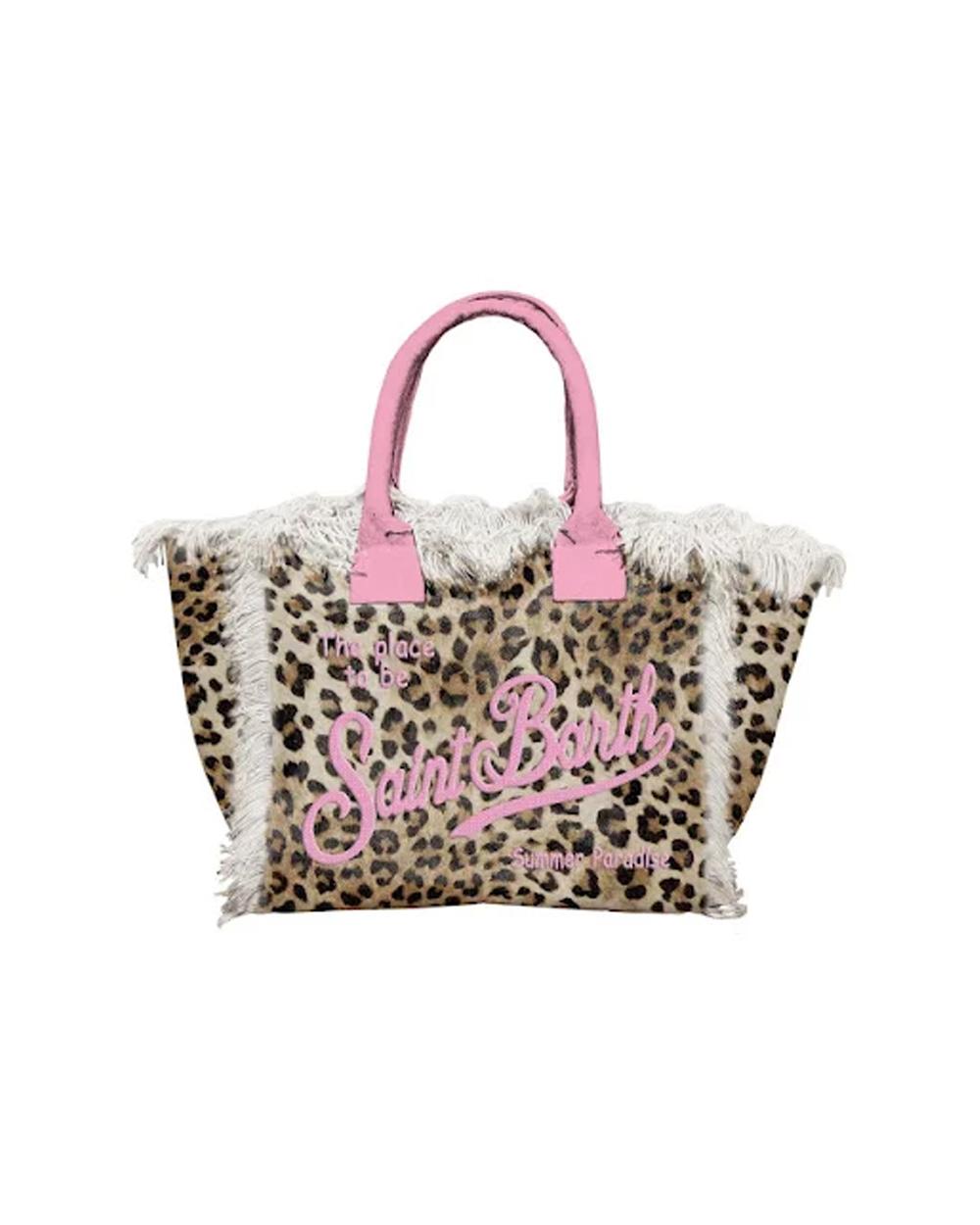 MC2 SAINT BARTH Borsa MC2 SAINT BARTH donna Colette Sand Leo COL000102591L Rosa tasca tracolla logo frange COL000102591L 0021 