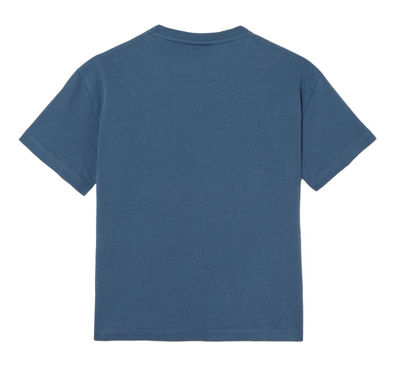LACOSTE T-shirt Lacoste bambino TJ8465C7Z bluette stampa<BR/> TJ8465 C7Z 
