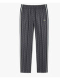 LACOSTE men's trousers XH1440 Black vintage monogram cotton pockets drawcord