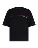 DSQUARED2 Men's Loose Fit T-shirt with logo S71GD1653D20033 Black cotton loose crew neck logo
