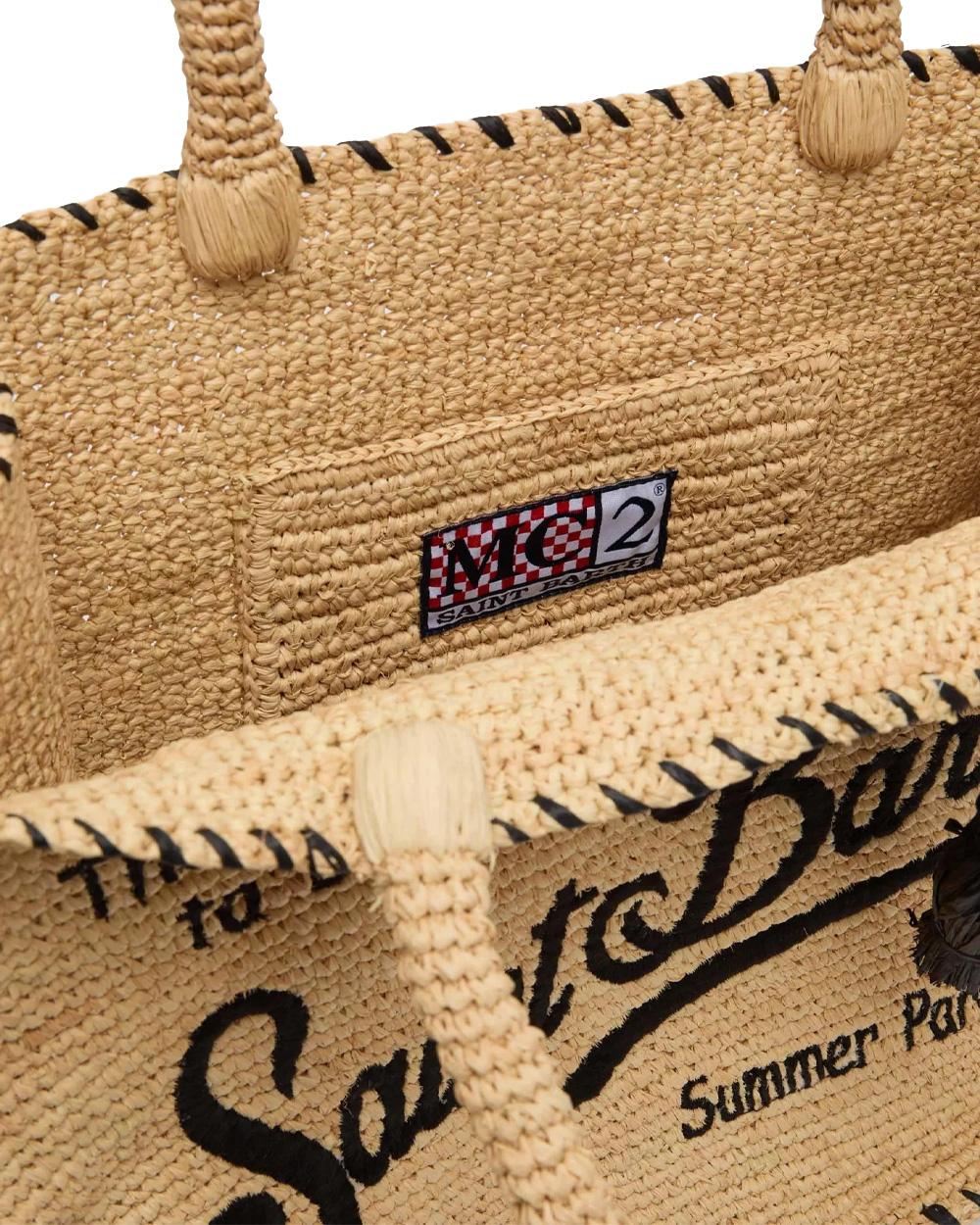 MC2 SAINT BARTH Borsa MC2 SAINT BARTH donna Vanity Raffia VANI01309045L Beige VANI01309045L 1100 