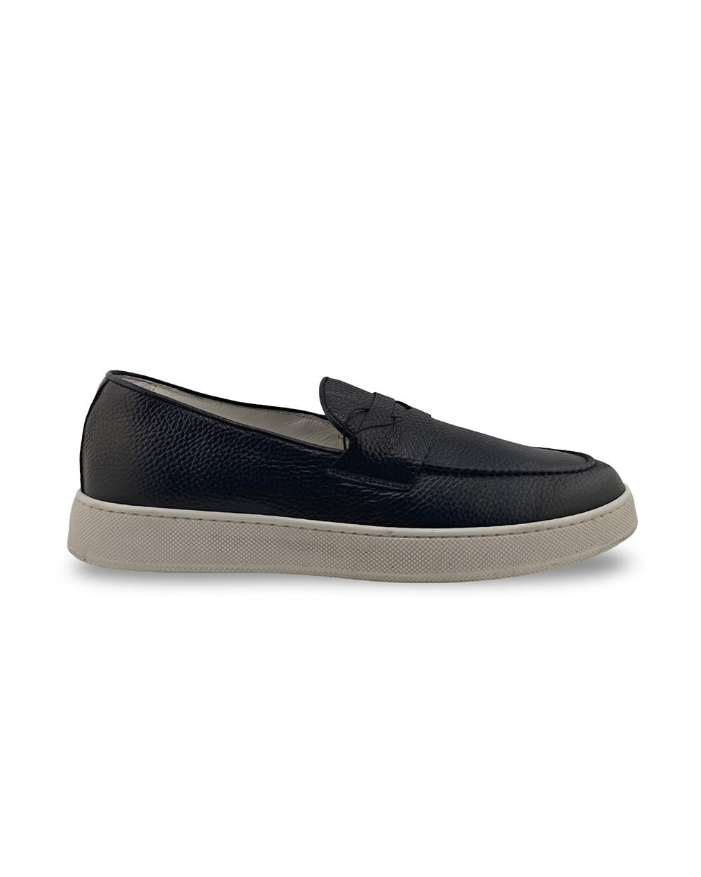 DANIELE ALESSANDRINI Scarpe DANIELE ALESSANDRINI uomo DUEF004 Blu pelle martellata mascherina cucitura rilievo suola gomma DUEF004 7001 