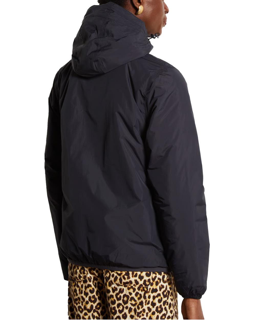 K-WAY Giubbino K-WAY donna LE VRAI 4.0 CLAUDE WARM K61273W Nero cuciture termonastrate cappuccio regolabile zip frontale con pattina antivento polsini elasticizzati K61273W USY 