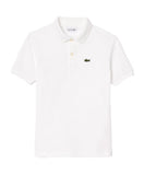 Lacoste kids' polo shirt PJ2909 001 white piqué
