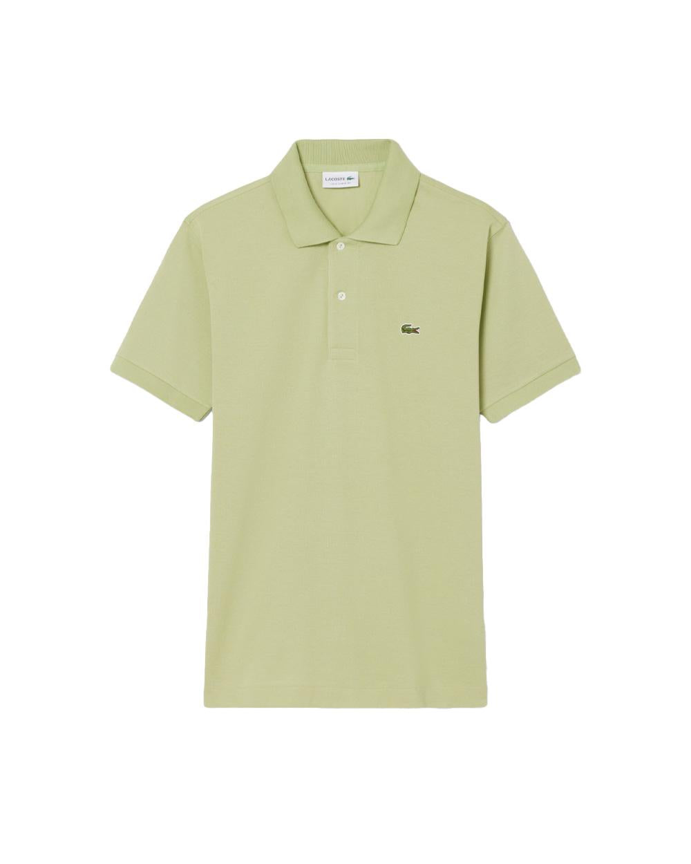 LACOSTE Polo LACOSTE uomo L1212 Verde taglio classico bottoni costine L1212 UYB 