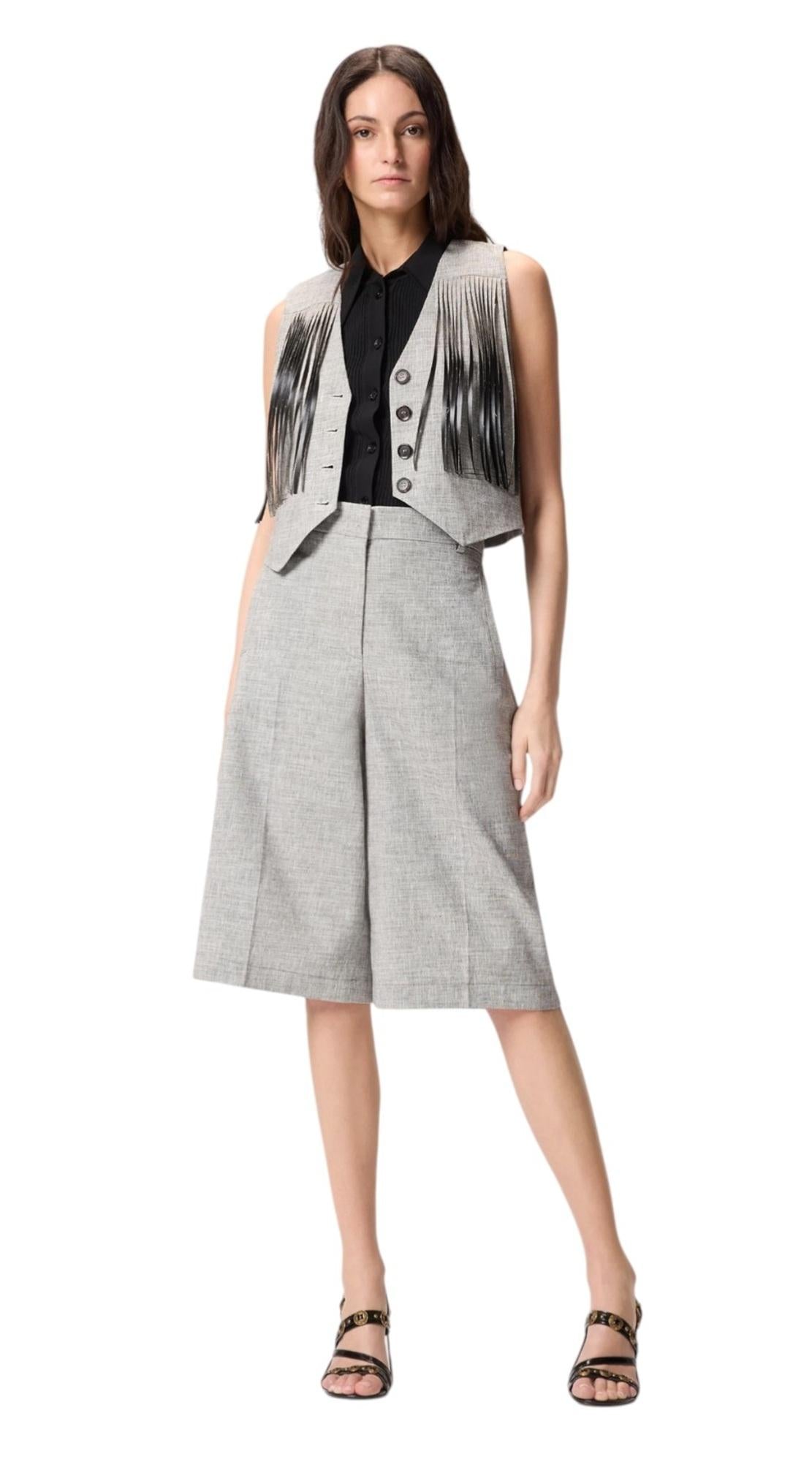 PINKO Bermuda Pinko donna 106920A3AS ZZ2 Angera fiammati con piega stirata Grigio<BR/> 106920A3AS ZZ2 