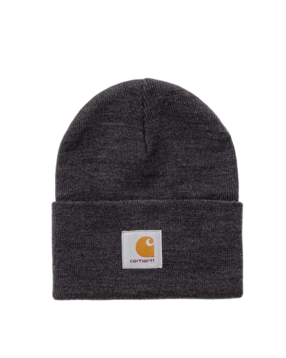CARHARTT WIP Cappello CARHARTT WIP uomo I020175 Grigio caldo tessuto acrilico lavorazione a coste I020175 BT 