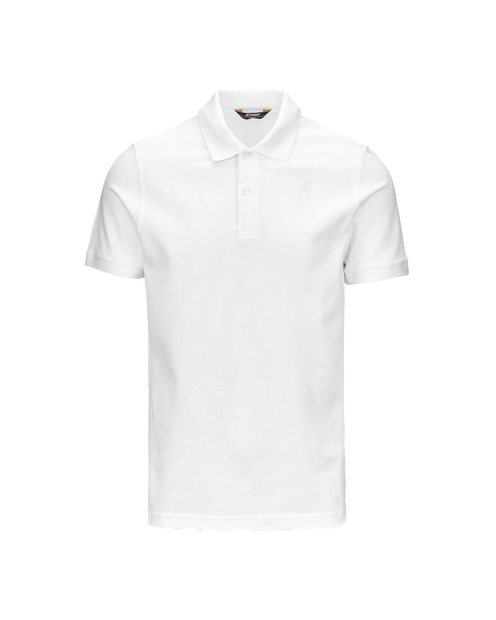 K-WAY Polo K-WAY uomo K5127BW AMEDEE PIQUE SLIM Bianca K5127BW 001 