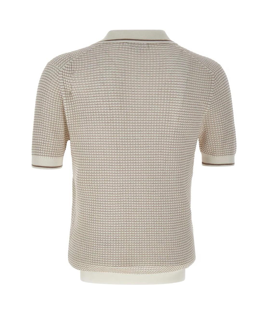 GRAN SASSO Polo Gran Sasso uomo 5719120650 002 Skipper in maglia traforata Bianco Beige<BR/> 5719120650 002 