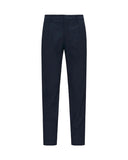 Pantalone K-WAY uomo K61368W AILTON TWILL TECH Blu cotone chino gabardine tasche