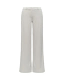 K-WAY women's trousers K8148GW JALLE SL SPACER Beige elasticated crease-resistant zip wide leg