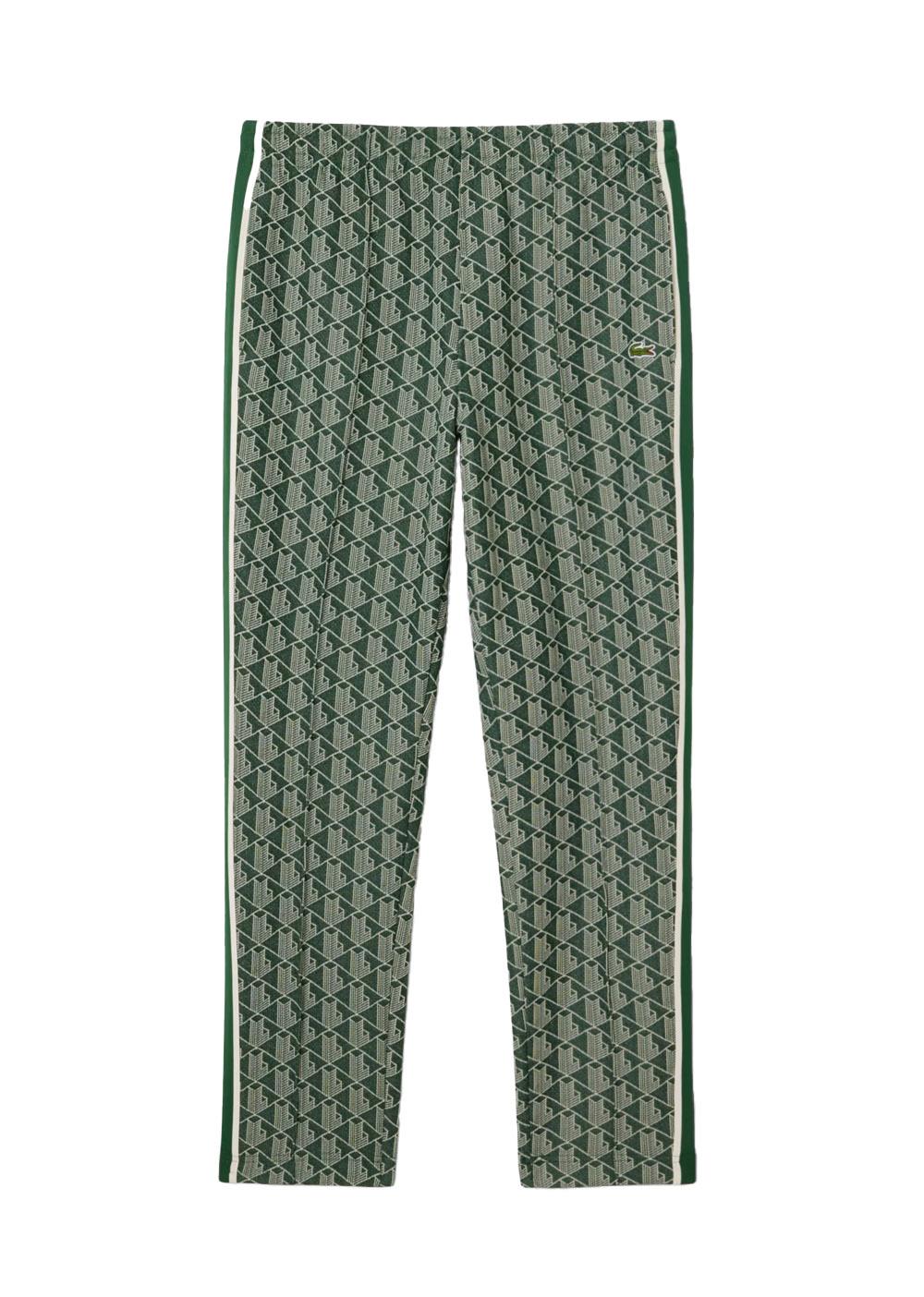 LACOSTE Pantalone LACOSTE uomo XH1440D1R Verde jacquard tasche a filetto coulisse XH1440 D1R 