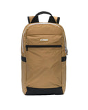 Zaino K-WAY unisex K8148CW MID LAON Marrone idroreppellente spallacci tasca logo