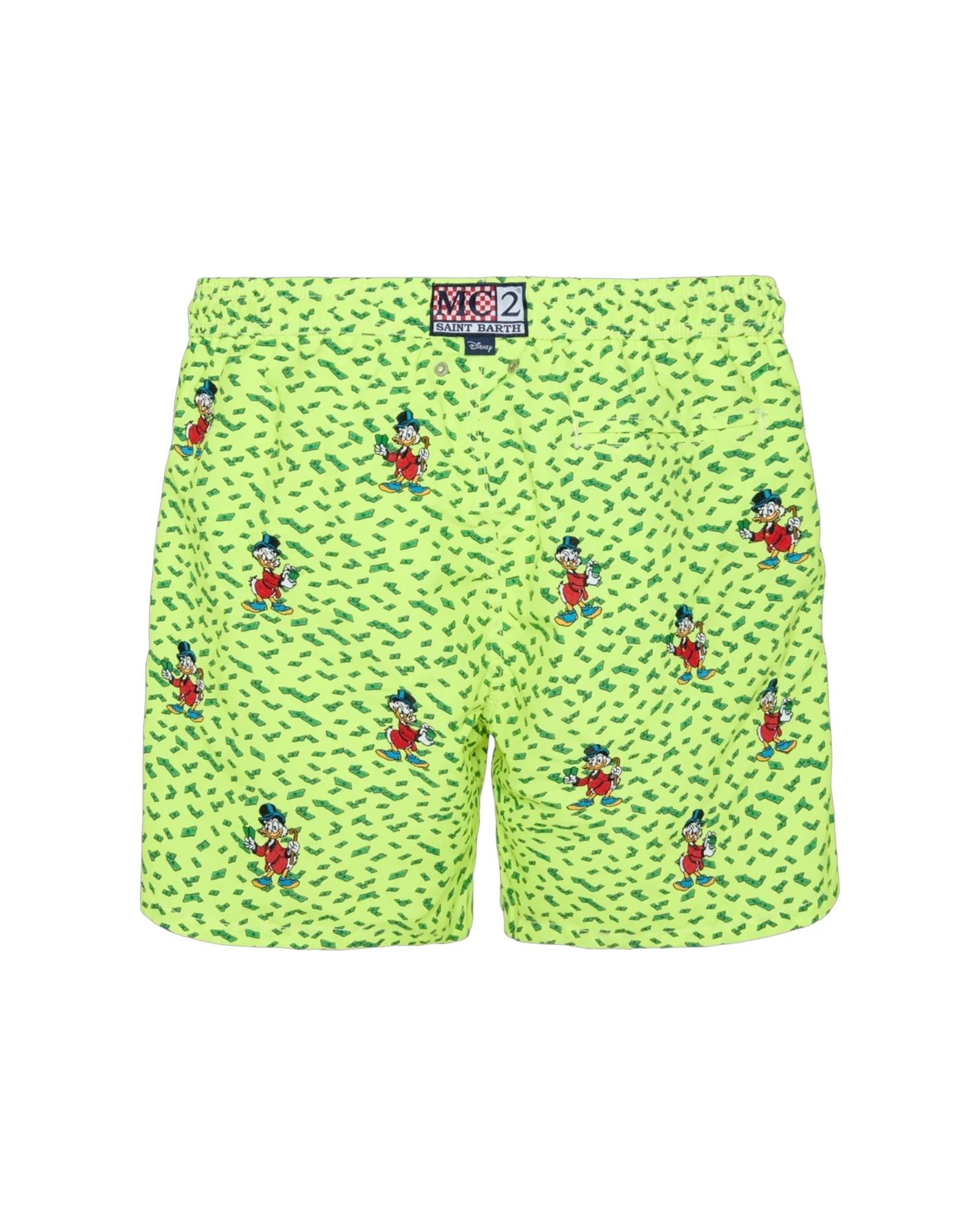 MC2 SAINT BARTH Costume MC2 SAINT BARTH uomo GUS00070 7556L 94 Gustavia Scrooge Embroidery Mil Zio Paperone Verde fluo<BR/> GUS000707556L 94 