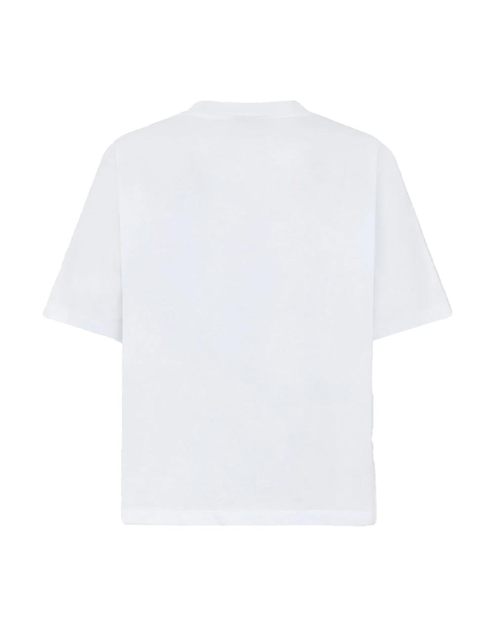 DSQUARED2 T-shirt DSQUARED2 uomo Loose Fit con logo S71GD1653D20033 Bianco cotone loose girocollo logo S71GD1653D20033 100 